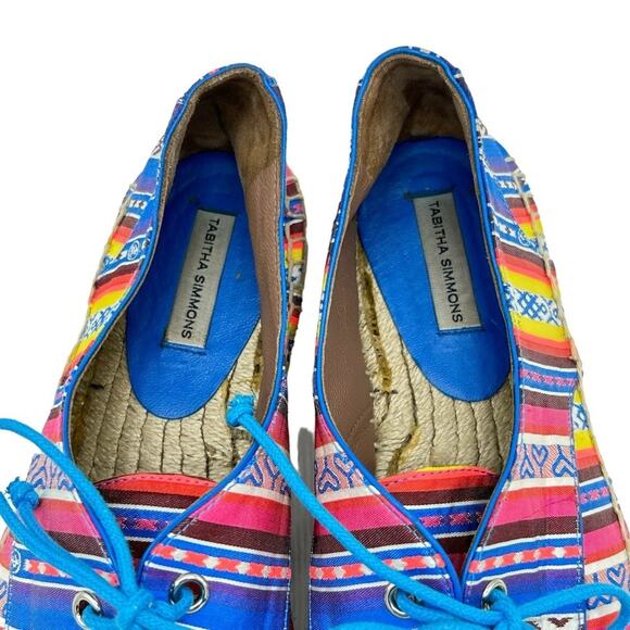 Tabitha Simmons Dolly Espadrille Flats Womens Size 6 Made Spain Silky Peru Artsy - Picture 4 of 7